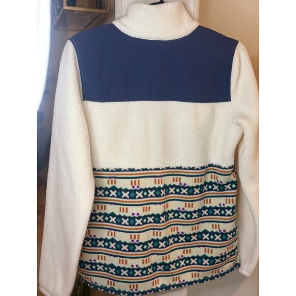 LL Bean Sherpa Fleece Hybrid Pullover 1/2 Zip Women's M 8-12 Gorpcore Hiking - Picture 2 of 5